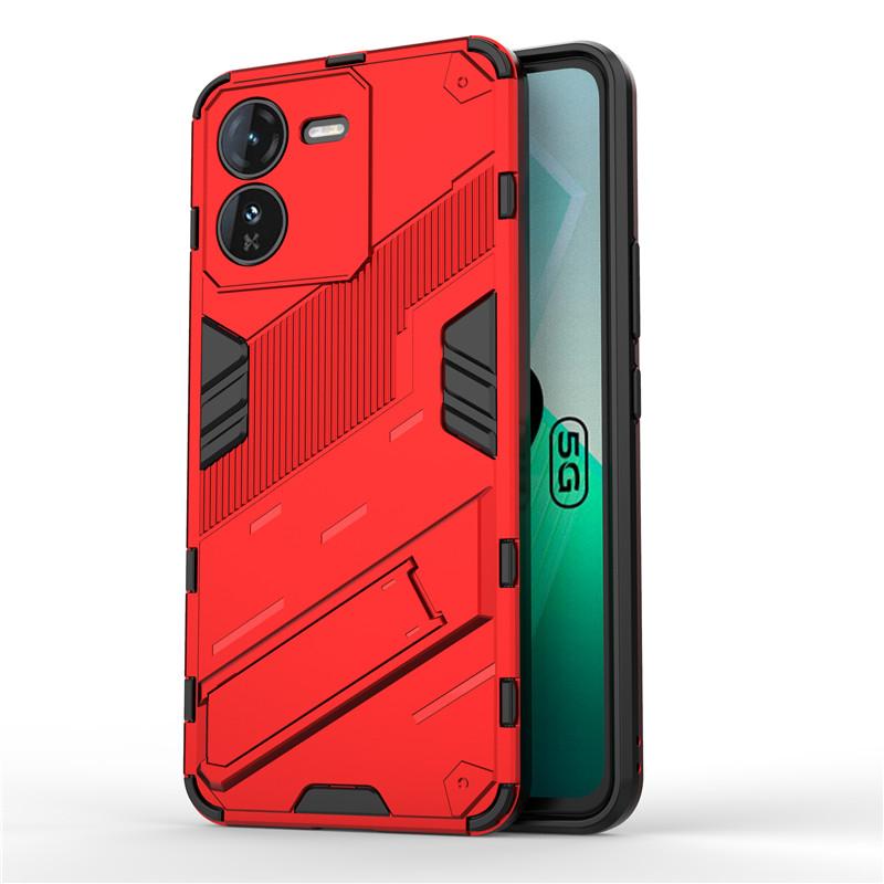 

For ViVo IQOO Z9 Case ViVo IQOO Z9 5G Cover Punk Style Armor Bumper Shield Protective Back Phone Cases On For ViVo IQOO Z9 Funda Global Version&vivo iQOO Z9 красный