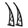 Soporte de Aleación de Aluminio de 60/80 cm, Soporte para Toldo de Balcón Exterior, Soporte para Toldo de Alero de Puerta y Ventana, Blanco y Negro