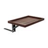 Small Room Bed Shelf Tray with Slip Under Mattress Fit, Raised Lip Wood Top, and Fold-Up Form for Sofa Side Use