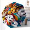 Paw Patrol Roundel Sticker, Officially Licensed Paw Patrol Merchandise Umbrella, Cute Umbrella with Cute Design, Portable 3-Fold Compact Umbrella for
