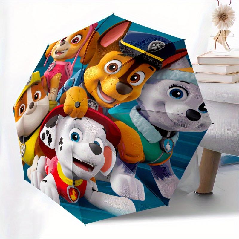 Paw Patrol Roundel Sticker, Officially Licensed Paw Patrol Merchandise Umbrella, Cute Umbrella with Cute Design, Portable 3-Fold Compact Umbrella for