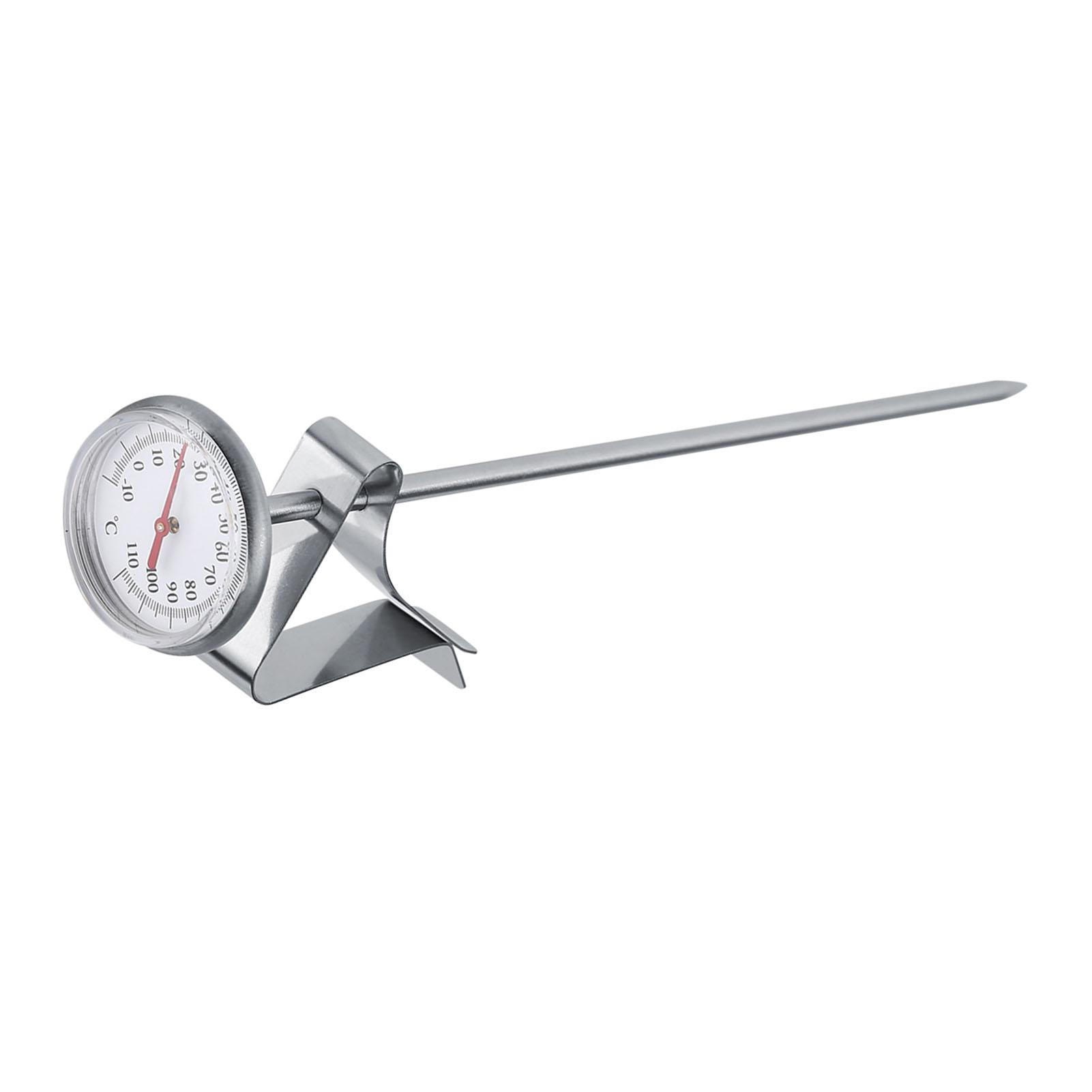 

Stainless Steel Milk Thermometer 10 110 celsius Easy to Clean Coffee Frothing Accessories