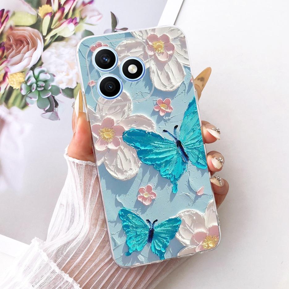 For Honor X8d 4G Case Cool Fashion Painted Cover 6.77'' Soft Silicone Phone Case For Honor X8d X 8d HonorX8d 4G Back Cover Coque