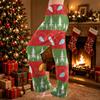 Women's Christmas Print Pajama Pants, Casual Plush Bottoms for Holiday Lounging