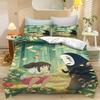 Set Biancheria da Letto La Città Incantata, Copripiumino Carino con Stampa Anime con Federe, Biancheria da Letto Morbida in Microfibra per Camera da Letto dei Bambini Decorazioni per la Casa