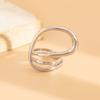Hip Hop Exaggerated Wide Cuff Bangle/Finger Ring Stylish Geometric Jewelry Handmade Accessories for Women and Men