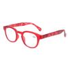 Turezing Reading Glasses Spring Hinge Retro Printing Decorative Eyewear for Men Women Presbyopia 0-600