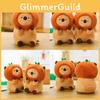 Soft Persimmon Capybara Stuffed Animal Toy Bedroom Decor Collectible Gifts