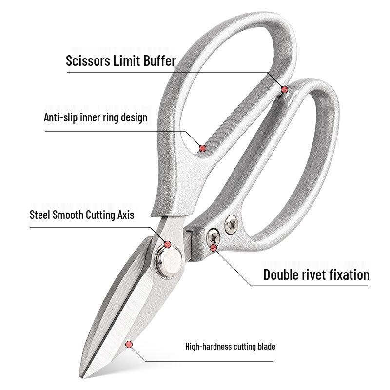 SK5 Stainless Steel & Aluminum Alloy Japanese Kitchen Scissors for Chicken Bones and Turtle Food