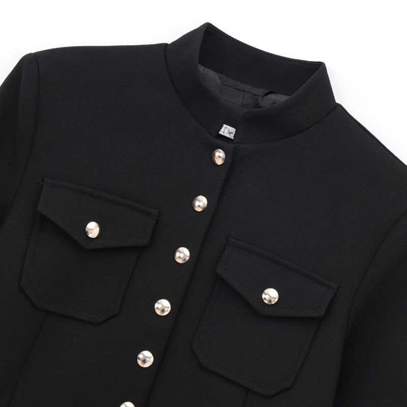 Kaslead New Arrival Women's Fashion Style Fashion Metal Buckle Jacket Suit Outwear 87060429