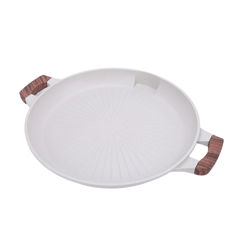 Korean Grill Pan Even Heating Portable Multifunctional Maifanite BBQ Grill Plate for Indoor Outdoor