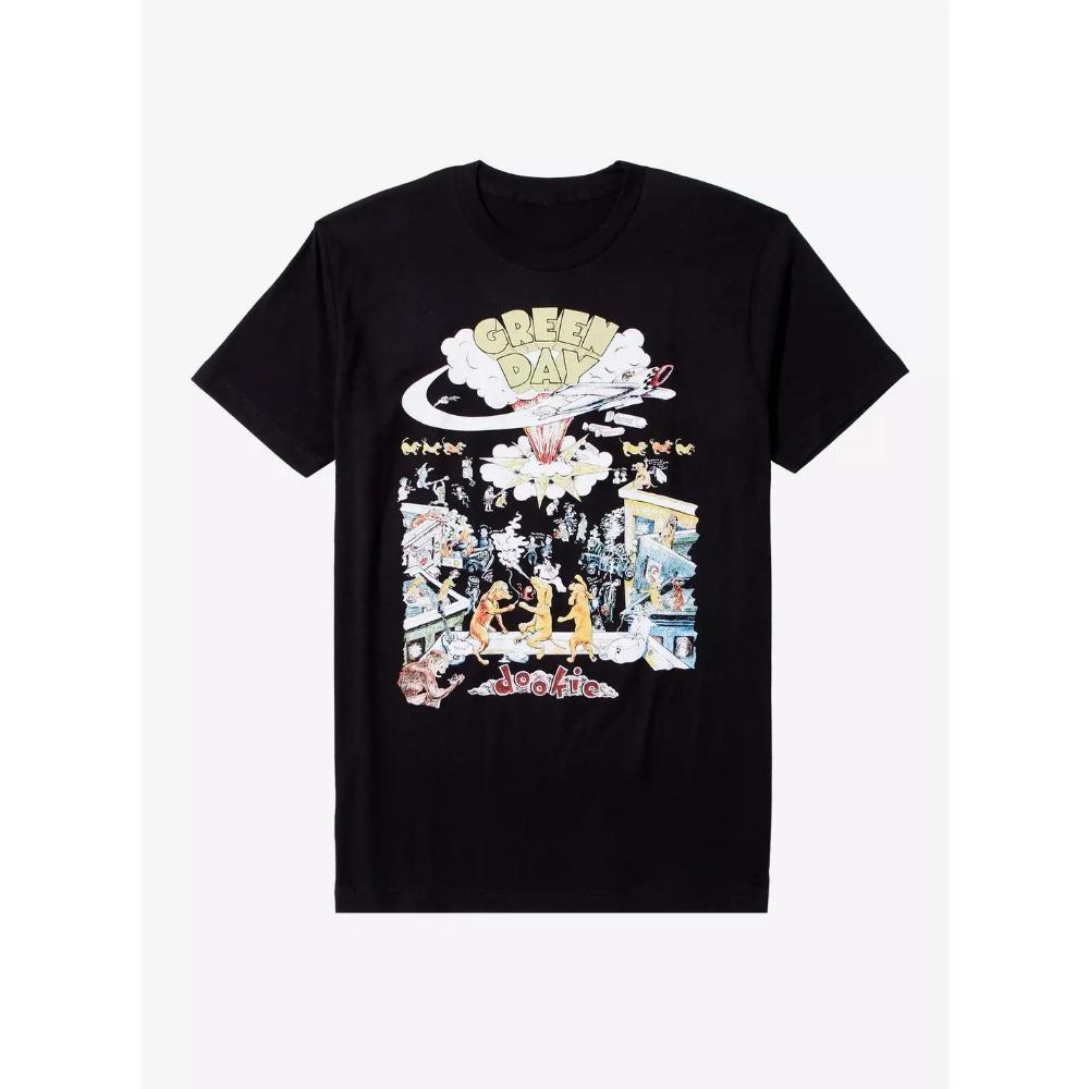Summer Men  Green Day T-shirts  Printed Knit Plus Size T-Shirt Oversized T Shirt  Y2k Top  Harajuku  Gothic Women Clothing