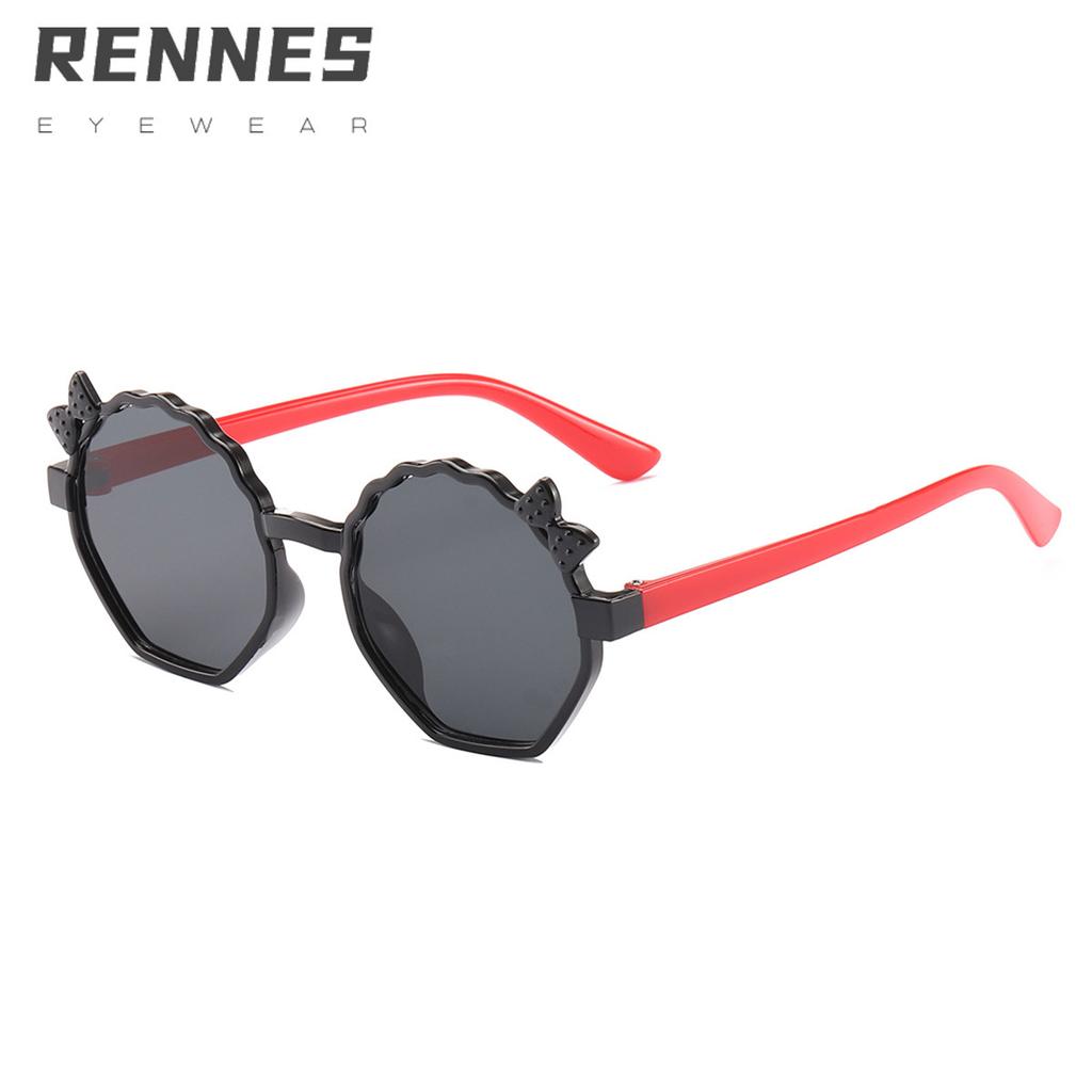Rennes new butterfly decorative children's sunglasses cartoon sunglasses street shot boys and girls glasses