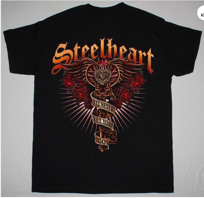 NEW Steelheart Band Logo Classic Black Unisex All Size Shirt L