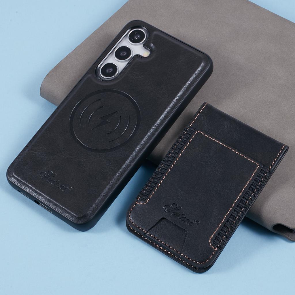 Pro pouzdro Samsung Galaxy S24+ Kompatibilní s držákem karet MagSafe a stojánkem Kryt na telefon