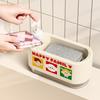 Leak-Proof Manual Press Soap Box Refillable Sponge Holder Kitchen Hand Soap Dispenser  Countertop