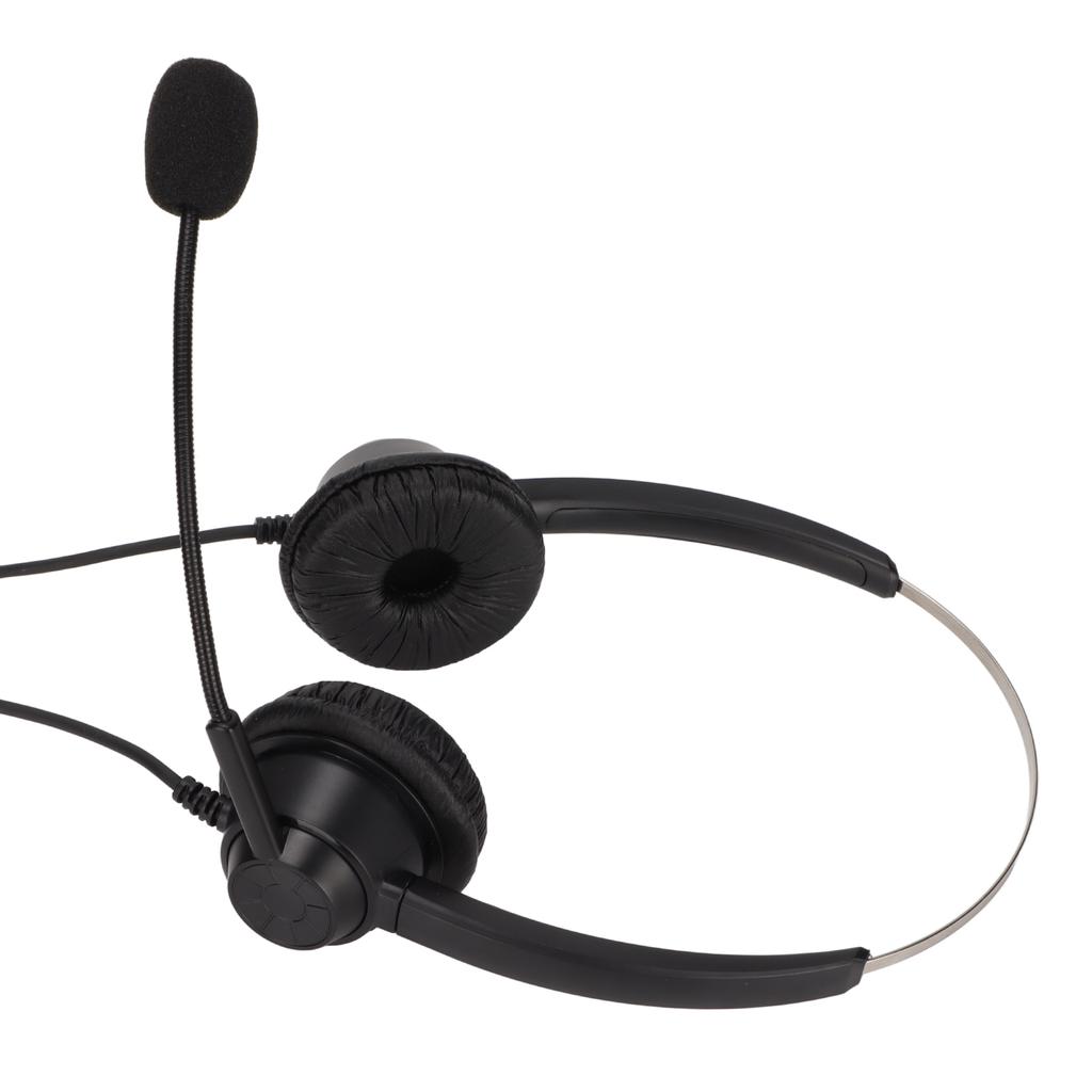 H360D‑3.5‑U901 Binaurales Business-Headset 3,5-mm-USB-Office-Headset Unterstützt Lautstärkeregelung des Lautsprechers Mikrofon und Lautstärkemute