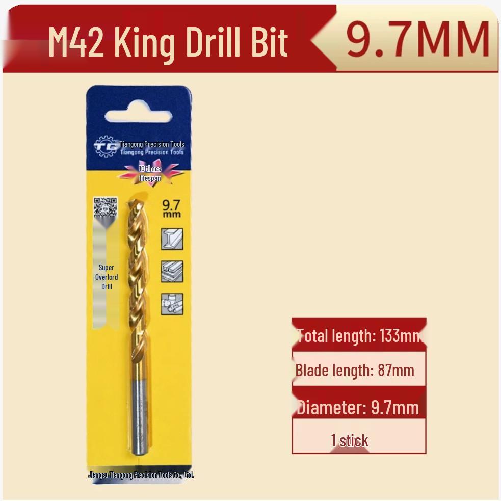 Tiangong M42 Overlord 8% Cobalt High-Speed Steel Twist Drill Bit for Stainless Steel