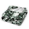 Tsuyu Blankets Boku No My Hero Academia Academy Flannel Throw Blanket Summer Air Conditioning Decoration Lightweight Bedsprea,
