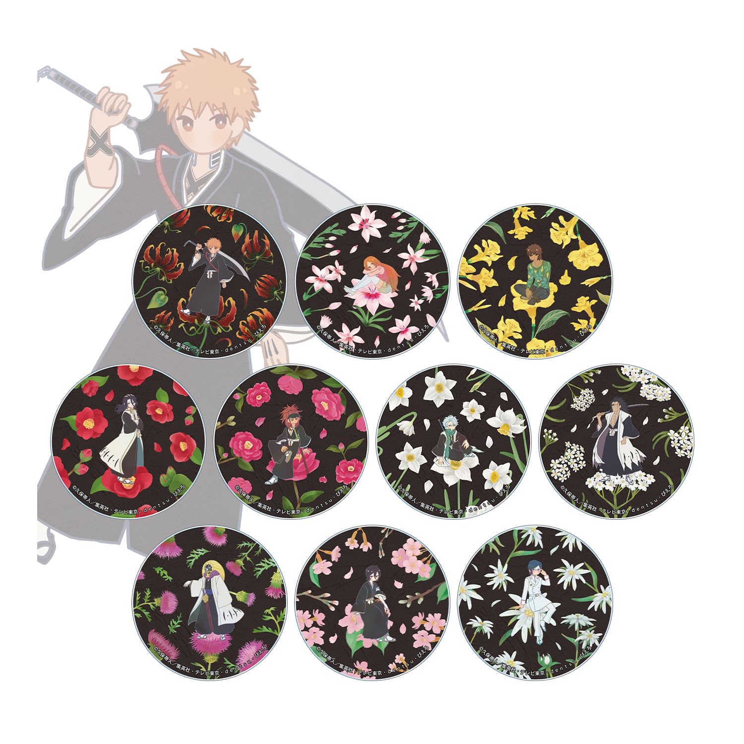 

BLEACH Арка Кровавой Войны Торговая Акриловая Коробка Botania из 10 Тысячелетних Подставок,