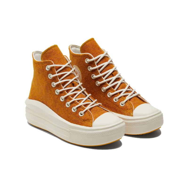 Converse Chuck Taylor All Star Durable and Lightweight High Top Board Shoes Women's Earthy Yellow