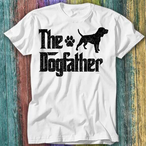 

Beagle Dog The Dogfather Dad Distressed Beagles T Shirt Top Tee 196 XL