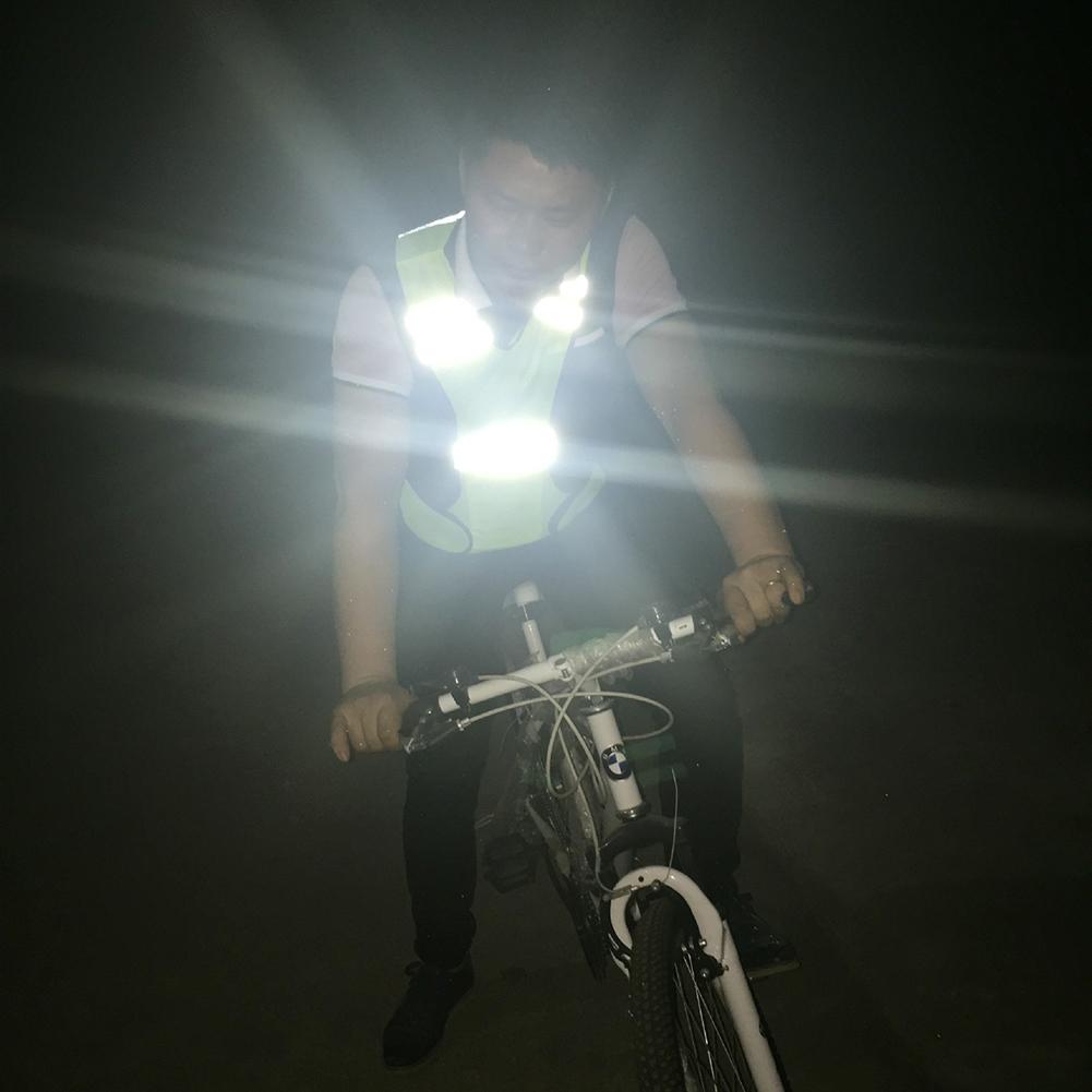 Safety Reflective Vest Flexible Adjustable Reflective Vest for Outdoor Activities Night Running Fishing