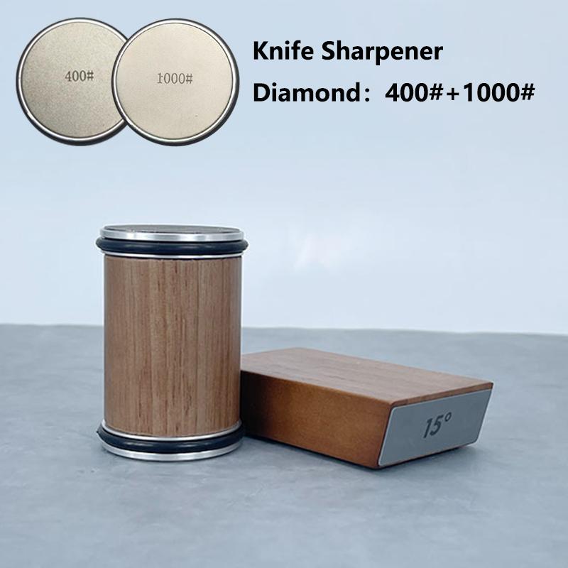 Válcová bruska na nože Magnetický držák na nože Diamantová brusná sada s úhlem 15 a 20 stupňů Váleček Kuchyňský doplněk