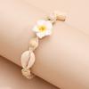Fashion Shell Anklet Bracelets Beaded Foot Chain Boho Sea Beach Flower Foot Ankle Bracelet for Women and Teen Girls