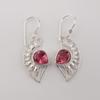 Pink Tourmaline Gemstone 925 Sterling Silver Women Jewelry Partywear Earring 1.5" For Gift CE-26-9