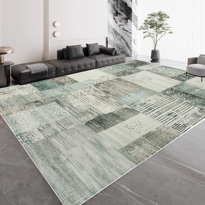 

Легкий Люкс Зелений Геометричний Великий Килим для Вітальні Сучасний Домашній Декор Килимки для Спальні М які Нековзкі Килимки для Дивана в Вітальні 100*200cm