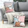 Cartoon Cute O-One Or Two Pillow Case Office Cushions Suitable For Sofa Car Bedroom Decorative Cushion Cover