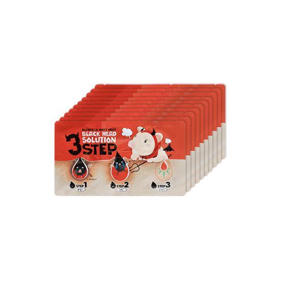 [Elizavecca] Blackhead Solution 3-Step Kit + Deep Pore Cleansing & Blackhead Care + 10 Sheets