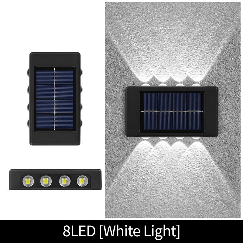 4/6/10 LED Solar Wand Lampe Im Freien Wasserdichte Auf Und Ab Leuchtende Beleuchtung Garten Dekoration Solar Lichter Treppen Zaun sonnenlicht Lampe