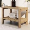 Day and Night - Day and Night Solid Teak Wood Bathroom Side Table 60x30x45 Cm
