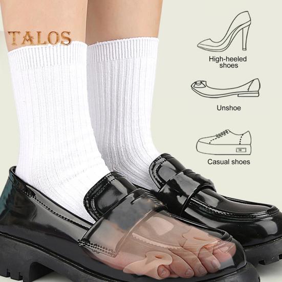 1 Paar Zehenspreizer aus Silikon, orthopädische Ballenzehen-Zehenspreizer, wiederverwendbarer Zehenspreizer zur Fußausrichtung, für Männer und Frauen