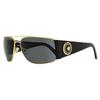 Men S Navigator Wrap SunglaSSeS Ve2163 100287 Black Gold 63mm 100287