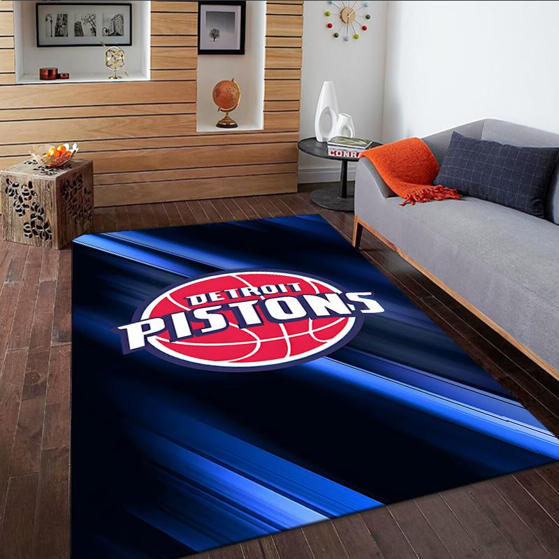 Detroit Basketball Art Carpet, Kitchen Rugs, Yoga Mat, Non-Slip Mats, Rug for Bathroom, Living Room Bedroom, Camping Rugs Christmas Gift