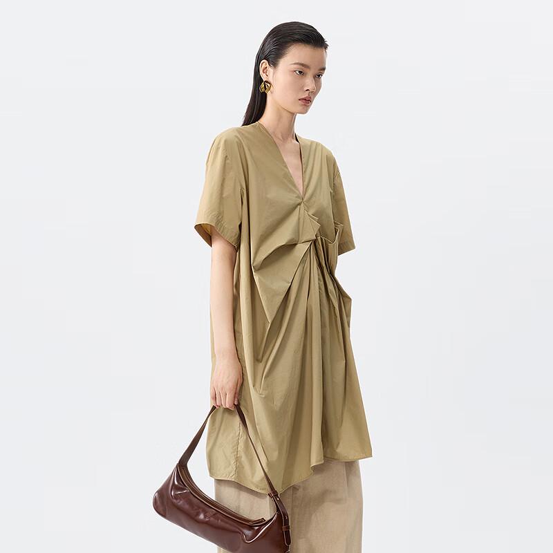 JNBY 2025 Summer Loose Short Sleeve Dress