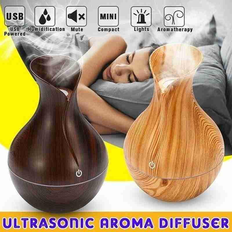 Aroma Essential Oil Diffuser Air Purifier Ultrasonic LED Aromatherapy 7 Colour Aroma Essential Oil Diffuser Air Purifier Ultrasonic LED Aromatherapy 7 Colour