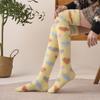 Heart Floor Plush Stockings Sleeping Long Tube Socks Cute Coral Fleece Stockings  Winter