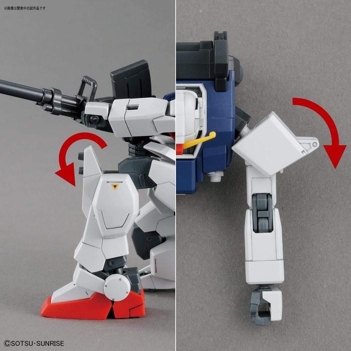 BANDAI SPIRITS HGUC Mobile Suit Gundam 08th MS Team Ground Combat Gundam 1/144 Scale Color-Coded Plastic Model Kit, Multicolor (1 Kit)