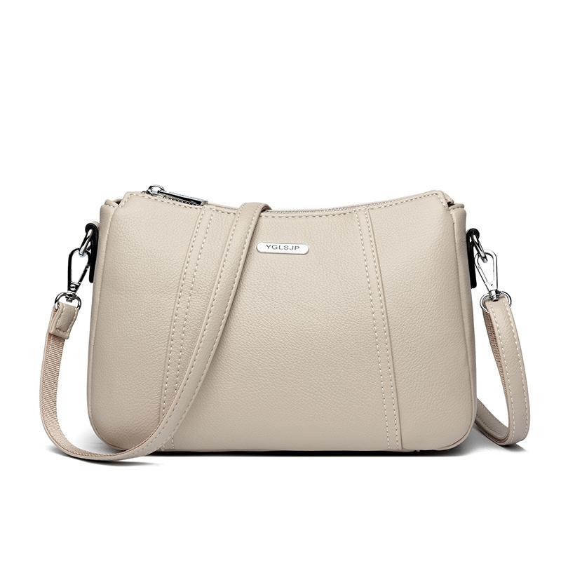 Women's High quality PU Leather Handbag Versatile Fashi Shoulder Casual Commuting Bags New Girl Brand Designer Zipper Handbag