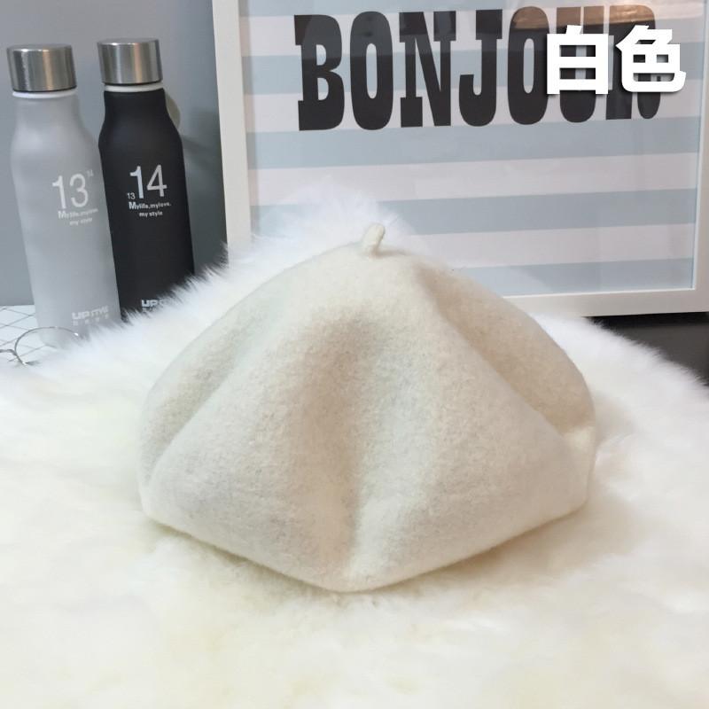 Warm Wool Soft Beret For Women Autumn Winter Fashion Trendy Hat Beret