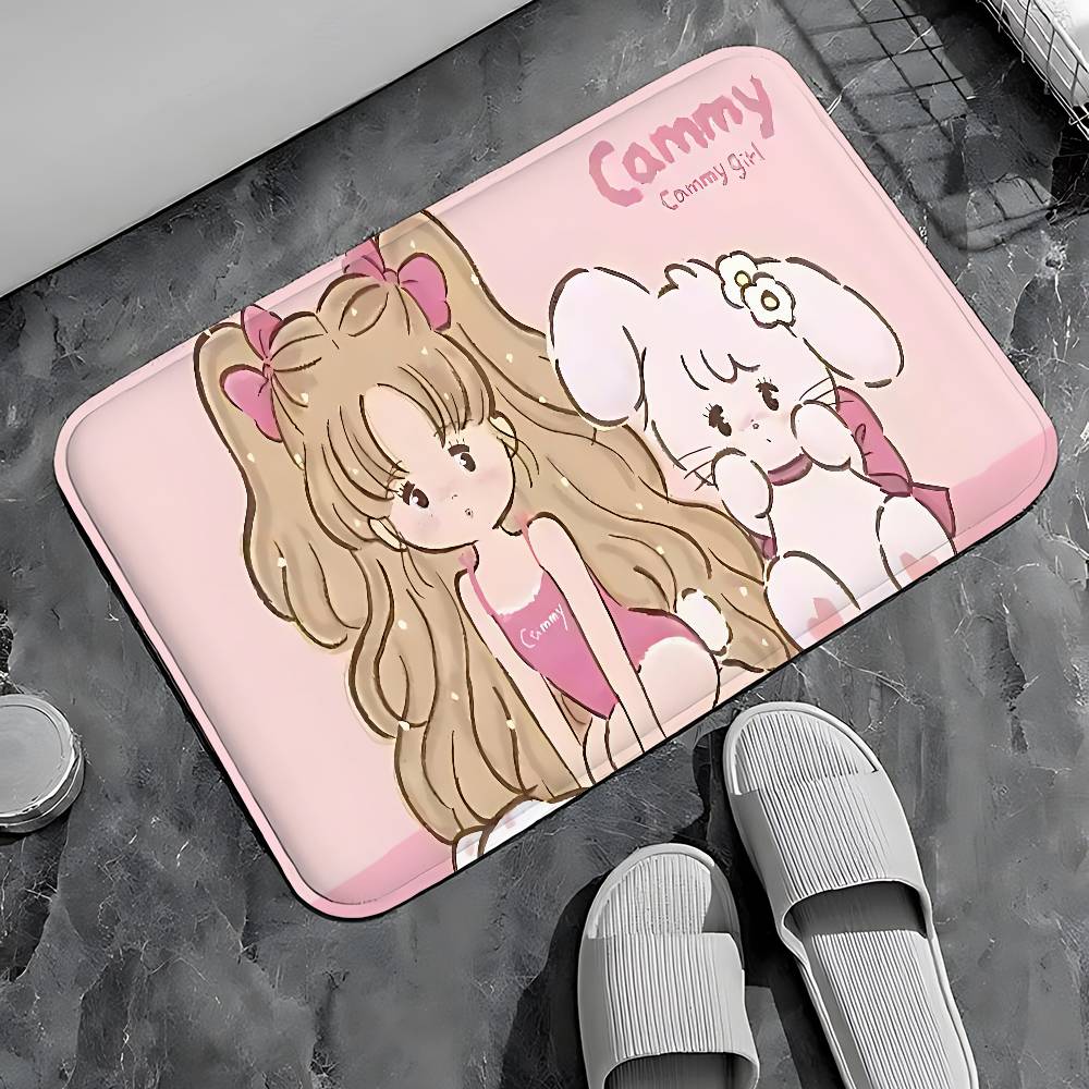 M-Mikkos-Cat Entry Door Floor Mat Festive Decorations Carpet Bathroom Anti-slip Mat Entrance Doormat
