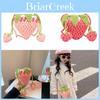 Adorable Strawberry Plush Yarn Crochet Bag Diy Kit For Kids With Breathable Fabric And Colorful Designs