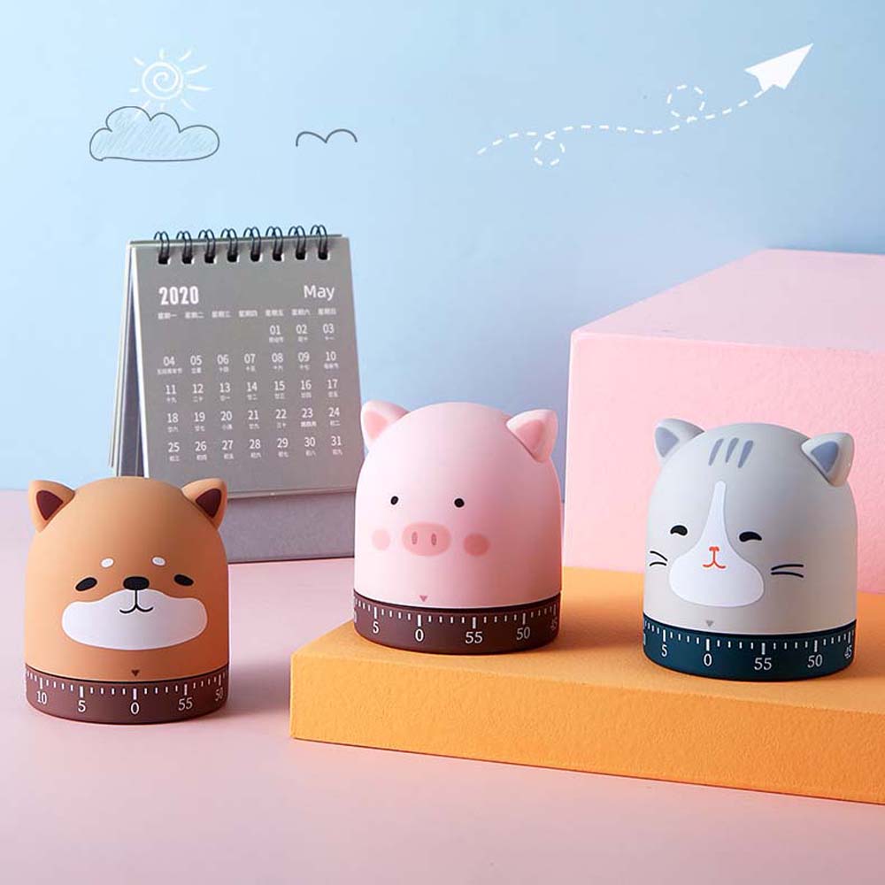 Cute Mechanical Shower Household Study Home Kitchen Timer Alarm Clock Cooking Tool Time Reminder