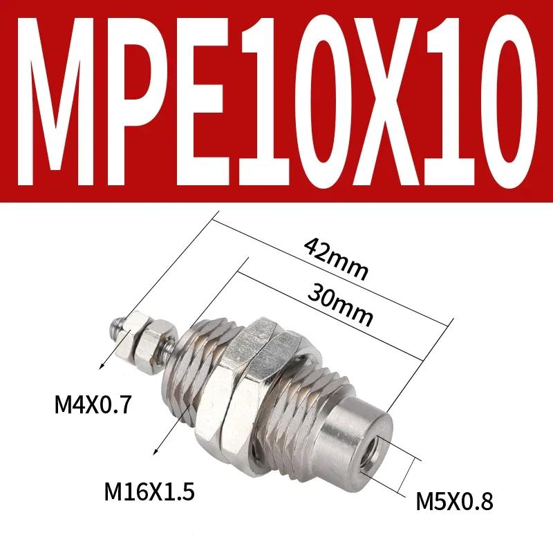 

MPE Series Bore 4/6/10/15mm, Stroke 5/10/15/20mm-B Miniature Male Threaded Micro Single Action Spring Cylinder