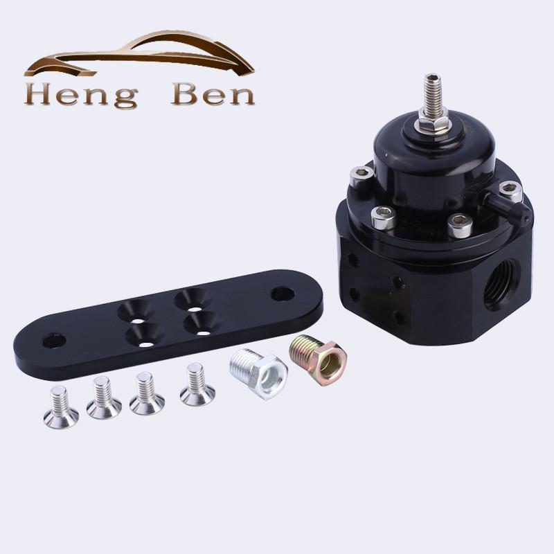 Black High Volume Adjustable Fuel Pressure Regulator