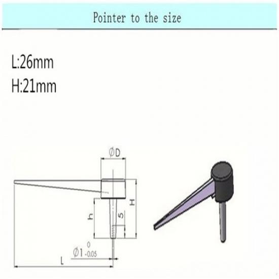 Universal Motorcycle Auto Car Speedometer Speedo Needles Pointers Plastic 26MM